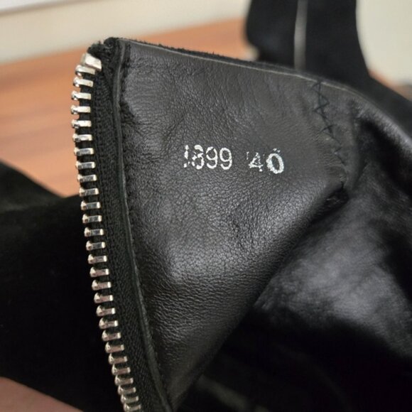 Alexander Wang Women's Black Suede Pointed Toe Boots - Picture 9 of 13